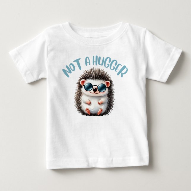 Não é uma camiseta do bebê Hugger (Frente)
