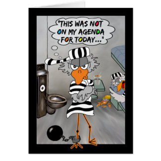 Não em minha agenda: Cartão do Jailbird