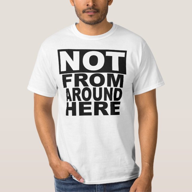 Não em torno aqui do t-shirt (Frente)