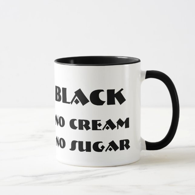 Não enegreça nenhum creme nenhuma caneca do açúcar (Direita)