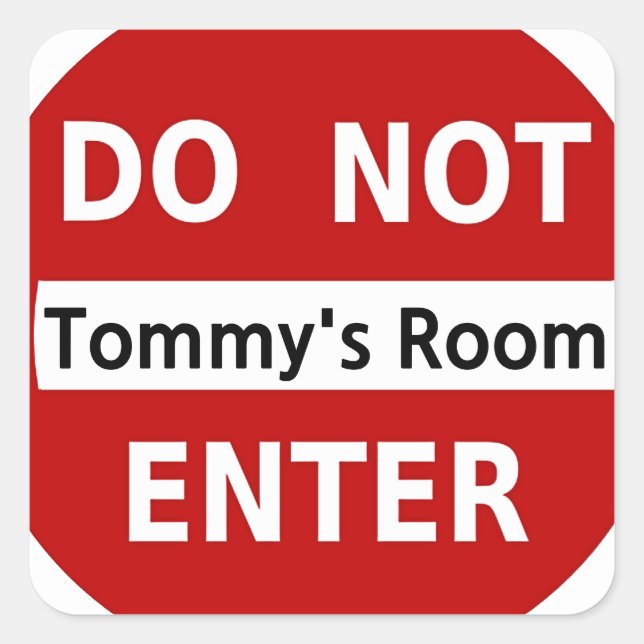 Não entre no adesivo (Frente)