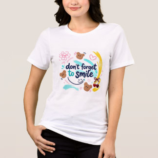 Não Esqueça de Sorrir Camiseta | Cute Kawaii Posit