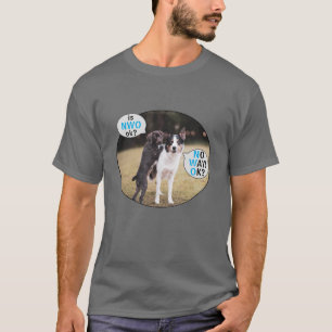 Não! Está bem? - T-Shirt azul (escuro)