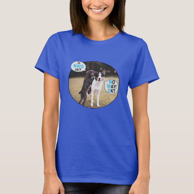 Não! Está bem? - T-Shirt azul (escuro) (Frente)