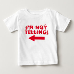"Não estou contando!" Camiseta bebê