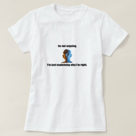 Não estou discutindo camiseta