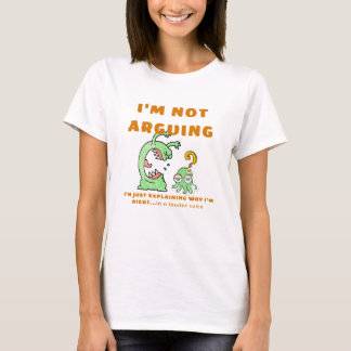 Não estou discutindo camiseta