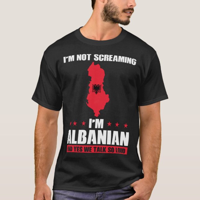Não estou gritando, sou albanês, albanês, Pullover (Frente)