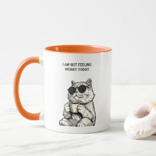 Não Estou Me Sentindo Trabalhador Hoje Caneca de C