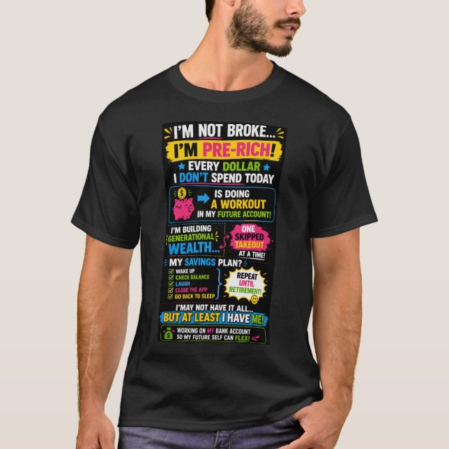 Não estou quebrado Camiseta  (Frente)