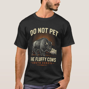 Não Faça Carinho nas Vacas Fofas Camiseta Parque N