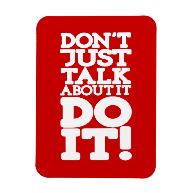 Não fale apenas sobre o íman vermelho e branco (Vertical)