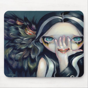 "Não fale nenhum" Mousepad mau