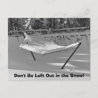 Não fique de fora no cartão postal da neve