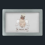 Não foi uma citação engraçada do meu anjo<br><div class="desc">Engraçado animal personagem o pug feliz com asas de anjo</div>