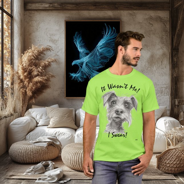 Não Fui Eu! Camiseta de Cachorro Engraçado - Juro! (Criador carregado)