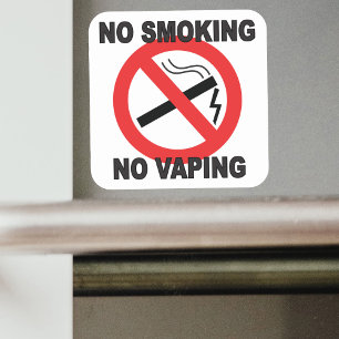 Não fumadores nenhuma etiqueta do sinal de Vaping