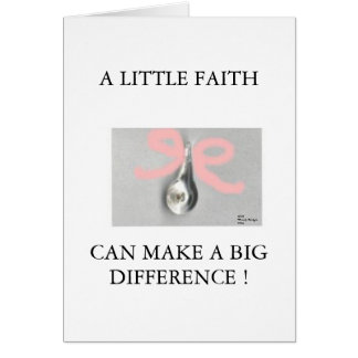 NÃO GRITE. TENHA A FÉ - CARTÃO