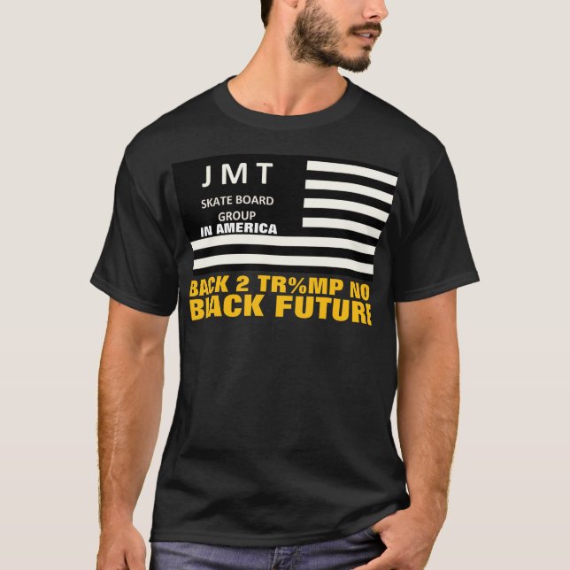 NÃO HÁ FUTURO PRETO - T-Shirt Básico Escuro (Frente)