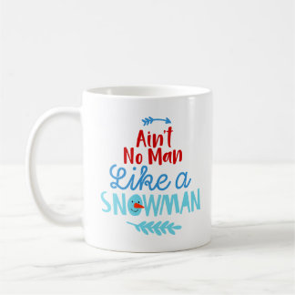 Não há homem como uma caneca de café Snowman - Eng