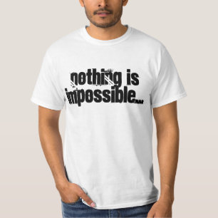 Não há impossíveis… t-shirt das citações (h