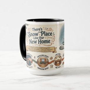 Não Há Lugar Como a Nossa Nova Casa Caneca de Café