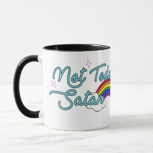 Não hoje caneca da satã