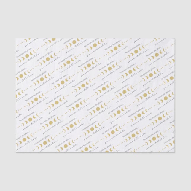 Não Importa O Papel De Tecido Lua De Fase (Frente )