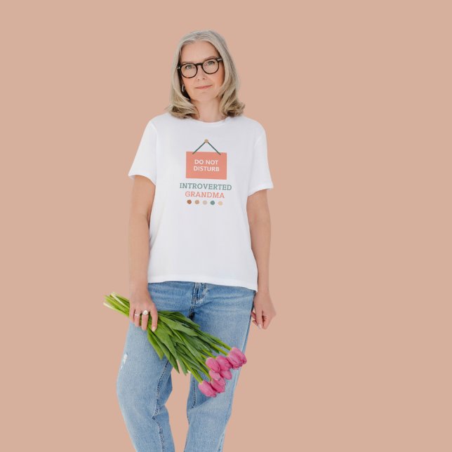 Não Incomodar - Camiseta avó apresentada (Criador carregado)