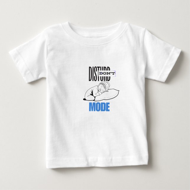 "Não Incomodar Modo" Dormindo T-Shirt Toddler (Frente)