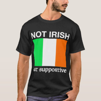 Não Irlandês, Mas Apoiante, Camisa De Bandeira Da