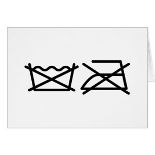 NÃO LAVEM! NÃO FERRO! CARTAO