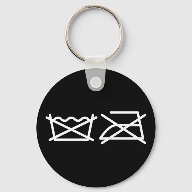 NÃO LAVEM! NÃO FERRO! CHAVEIRO (Frente)