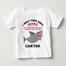 Não me alimente a camisa do tubarão do alerta da