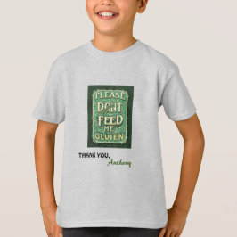 Não me alimente alergia à camisa personalizada com