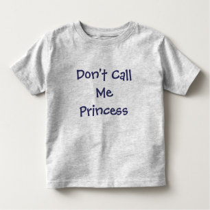 Não me chame o t-shirt das Princesa-Meninas