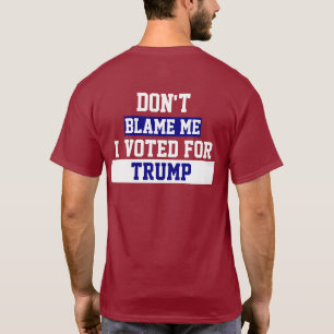 Não me culpe Trump "Drain the Swamp" T-Shirt
