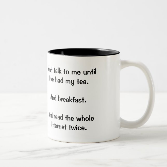 "Não me fale" a caneca (Direita)