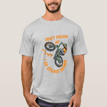 Não me sigas como T-Shirt de bicicleta engraçada