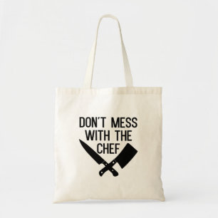 Não mexa com a bolsa de tote do chef