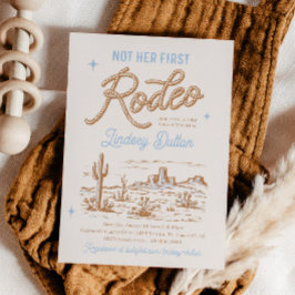 Não O Primeiro Convite De Chá de fraldas De Rodeio