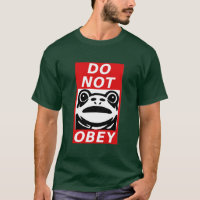 Não Obedeça - Sapo 🐸 Camiseta Portland Livre