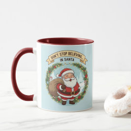 Não Pare de Acreditar no Papai Noel – Caneca de Na