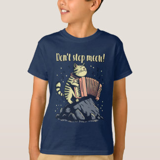 Não pare o Meow! Rock on, gatinho! Camiseta