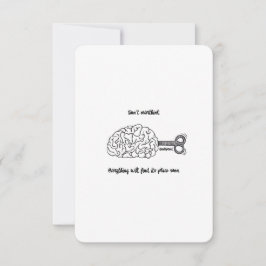 Não pense demais, está tudo bem - Cartão plano