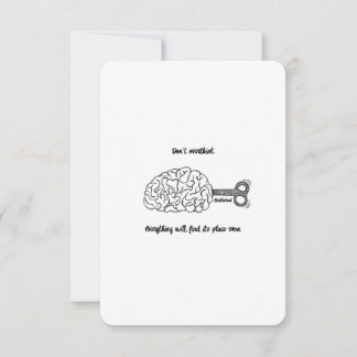 Não pense demais, está tudo bem - Cartão plano