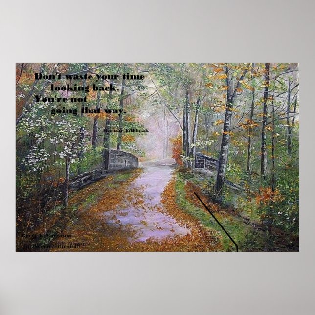 NÃO PERDA SEU TEMPO OLHANDO PARA TRÁS POSTER (Frente)