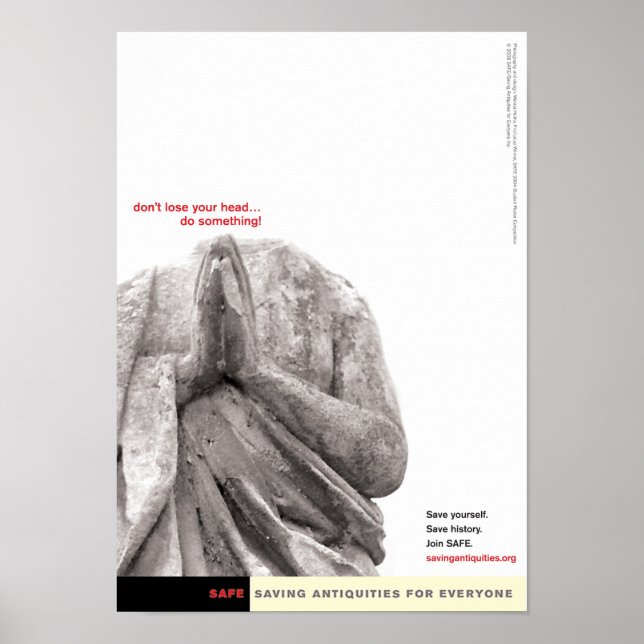 Não perder sua cabeça poster (Frente)