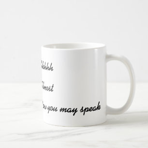 Não perturbe a caneca de café engraçada