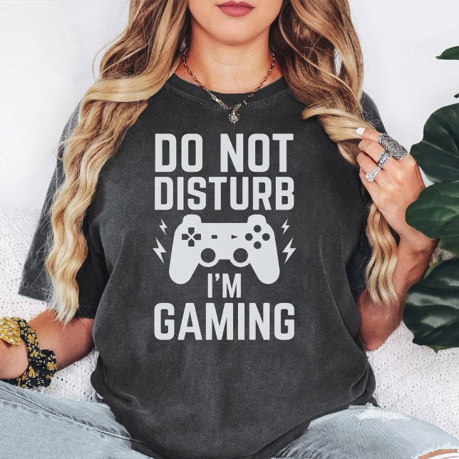 Não Perturbe ESTOU Jogando Camisa Divertida de Con (Criador carregado)